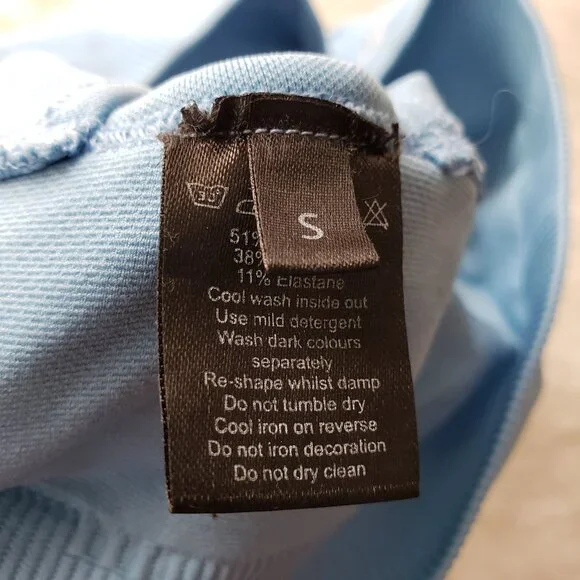 Alphalete Amplify Bra Blue Seamless Longline size S - Picture 5 of 10